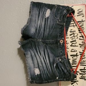 Blue jeans shorts